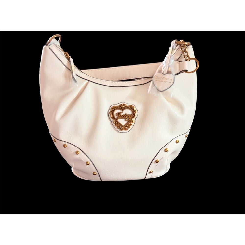 Juicy Couture In Her Juicy Era Hobo Purse - Soft White NWT
